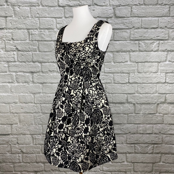 Francesca's Metallic Floral Cocktail Dress - Picture 3 of 6